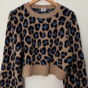Sunday Best Leopard Print Sweater - Size Large (Aritzia)